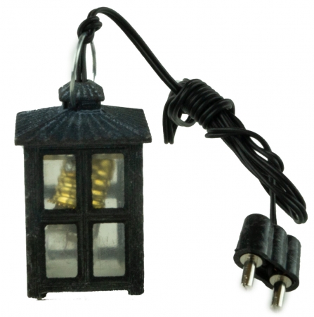 Zinnlaterne viereckig - Krippenzubehör, ca. 4 cm, X 511-4